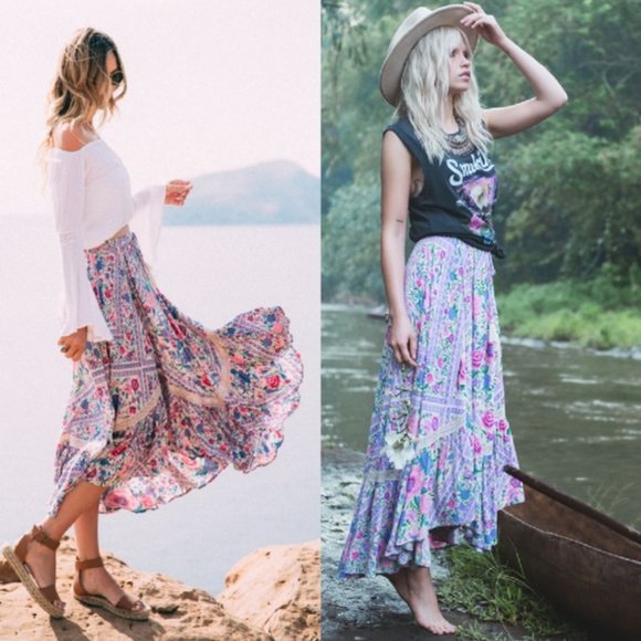 Spell Gypsy Collective BABUSHKA Lavender Skirt XS - Picture 3 of 6